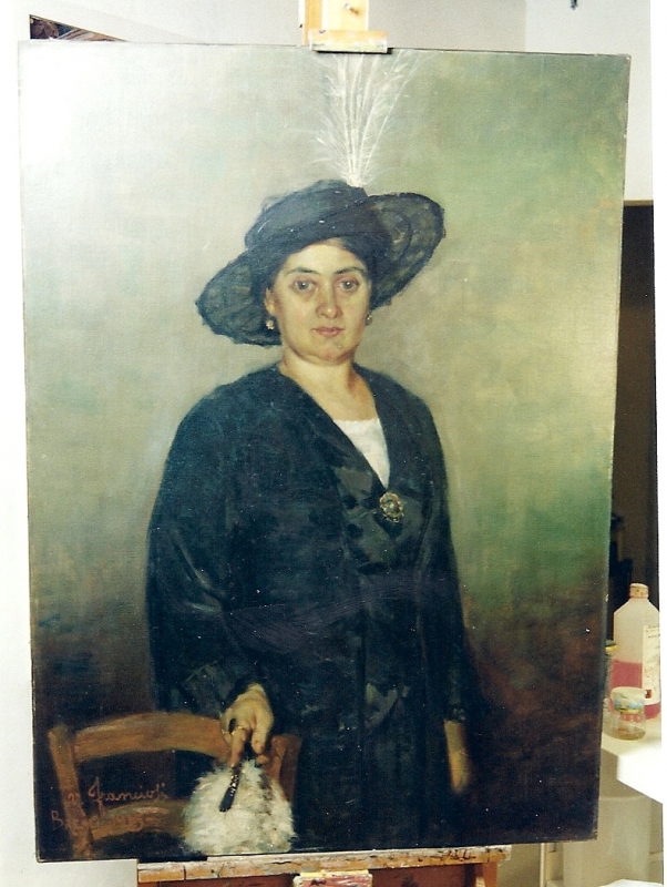 Ritratto di Signora prima del restauro