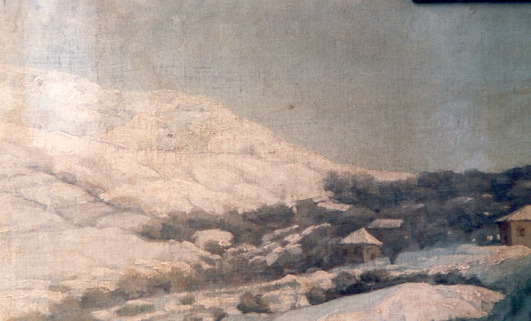 Paesaggio Innevato prima del restauro