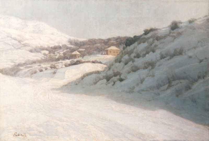 Paesaggio Innevato dopo il restauro